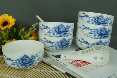 【禮品瓷 陶瓷餐具 陶瓷碗 家用瓷】價格,廠家,圖片,碗、碟、盤,蒼南縣冬霞紙塑制品廠-