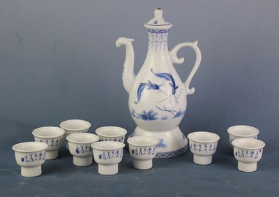 高檔禮品瓷自動酒具 自動倒酒器